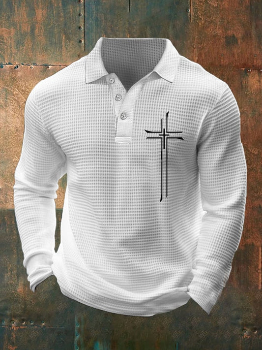 Men's Casual Faith Waffle Button Top