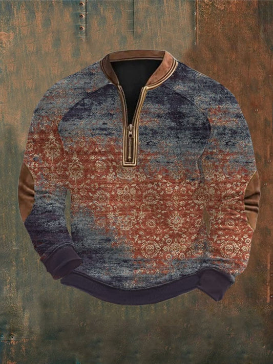 Sweatshirt mit Western-Print für Herren