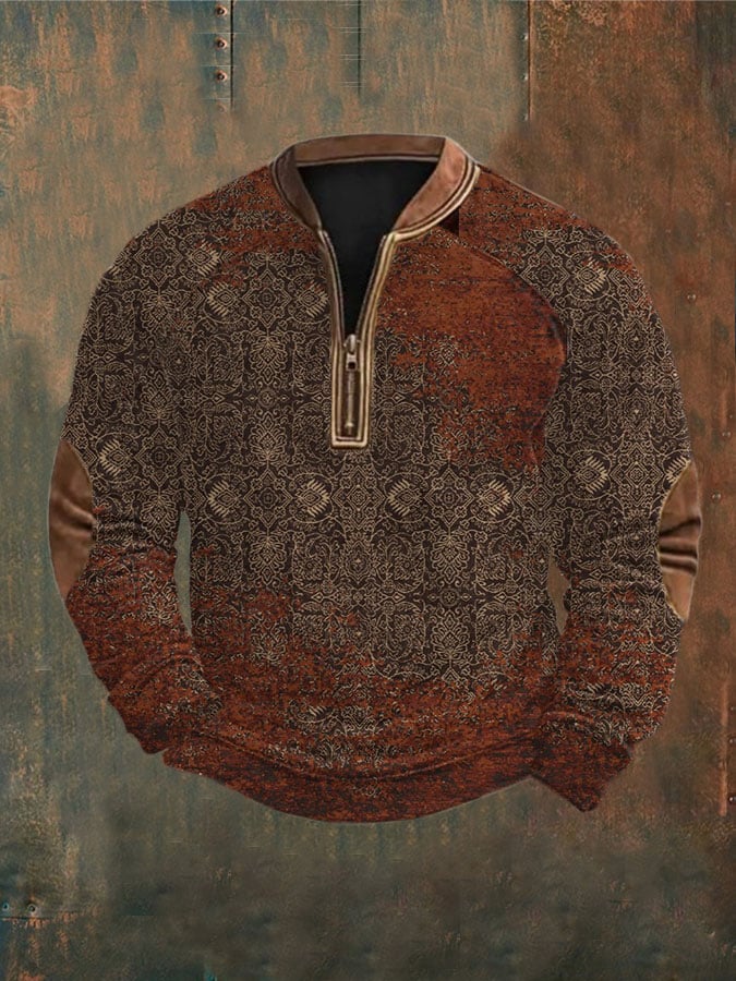 Sweatshirt mit Western-Print für Herren